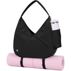 Acdsgd-Sac De Sport Pour Femmes - Sac De Voyage Avec Support Cach&eacute; Pour Tapis De Yoga Et Compartiment &Agrave; Chaussures, Sac De Transport Pour L'entra&icirc;nement, La Danse, Avec Compartiment Humide(Noir) - Neuf