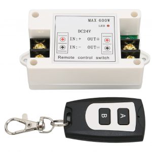 Interrupteur de telecommande 24 V, relais de telecommande sans fil 433 MHz pour circuits de commande electrique - Neuf