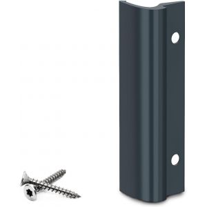 Premium | Poignée de porte de balcon en aluminium + vis de fixation | Couleur bronze foncé ¿ Brillant | Poignée bombée | Manipulation confortable pour porte de balcon / terrasse extérieure - Neuf