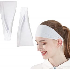 Bandeau De Sport Extensible - 2 Pcs Pour Homme Et Femme, Rafraîchissant Et Anti-Sueur - Pour Course À Pied, Fitness, Yoga, Basket-Ball, Cyclisme - Neuf