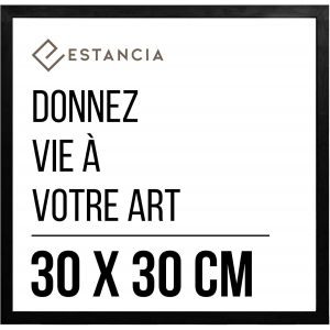 SJZG-Cadre Photo En Bois Noir 30X30 Cm | Cadre En Bois Noir 30X30 Cm | Cadre En Bois 30 X 30 Cm | Cadre Carr&eacute; 30 X 30 Cm - Neuf