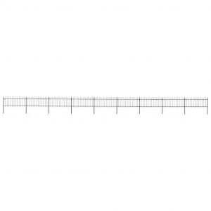 Prolenta Premium - Cl&ocirc;ture De Jardin Avec Arceau En Acier 1603,5x80 Cm Noir - Neuf