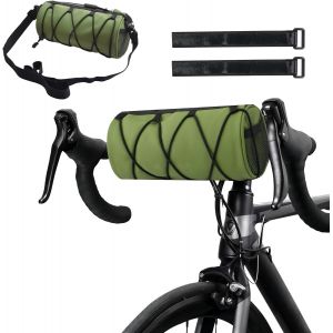 Bicycle Handlebar Bag,2.4l Frame Bike Bag,Front Electric Bike Bag,Waterproof Bike Carrier Bag,Sports Handbag Shoulder Strap With Adjustable Shoulder Strap For Road Bike,Mountain Bike - Neuf