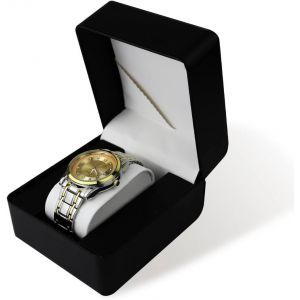 Kal-Bo&icirc;te &Agrave; Montres, En Cuir Pu, Avec Coussin Amovible, Portable, Bo&icirc;te D'exposition Pour Montres (Noir) - Neuf