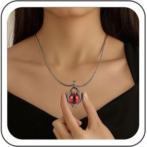 Kal-Collier Gothique Oeil Maléfique Chaîne En Acier Inoxydable Collier Oeil Maléfique Collier Crâne Démon Vintage Collier Pendentif Turc Bijoux Chanceux Pour Femmes Hommes - Neuf