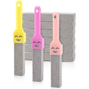 9 Pi&egrave;ces Pierre Ponce Brosse Toilettes Wc, Brosse De Nettoyage En Pierre Ponce Avec 3 Poign&eacute;e Pour Toilettes, Salle De Bain, Cuisines, &Eacute;viers - Neuf