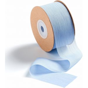 Ruban Bleu 3,8 Cm X 23 M Ruban En Mousseline De Soie Cadeau De Mariage Ruban Large En Tissu En Mousseline De Soie Cadeaux Ruban Décoratif Ruban De Soie Bleu Clair - Neuf