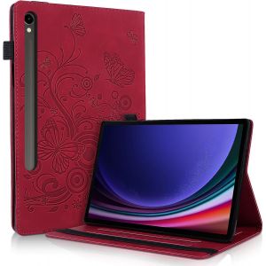 Aswant Coque pour Samsung Galaxy Tab S9 2023 / S8 2022/ S7 2020 - Coque Samsung Tab S8 avec Fonction Support/Portefeuille Protection Galaxy Tab S9 (Rouge) - Neuf