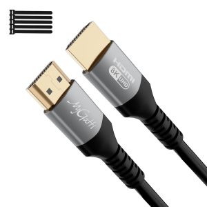 8K C&acirc;ble HDMI 2.1 de 10 M&egrave;tre, Ultra HD 48 Gbps haute vitesse, 4K@120 Hz/8K@60 Hz, eARC, HDCP 2.2 & 2.3, UHD HDR 10+, compatible avec PS5/4/3, TV,8K Gaming, lecteur Blu-ray, projecteur - Neuf