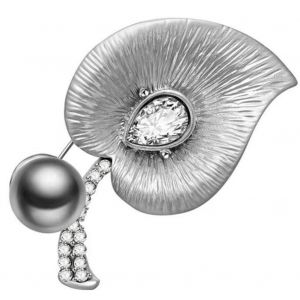 Nouvelle Mode Brillant Fausse Perle D&eacute;coration Argent Broche Accessoire Bijoux Cadeau - Neuf