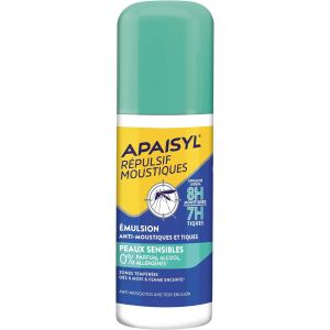KALANKA-, Répulsif Moustiques, Emulsion Peaux Sensibles, Efficacité 8H sur les moustiques et 12h sur les tiques, Sans parfum, alcool, allergène, dès 6mois, 90ml - Neuf