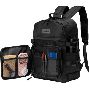 ChenQuanSarl-Sac À Dos Pour Ordinateur Portable Avec Poche Frontale À Rabat Latéral, Sac A Dos Anti-Vol Durable De 17 Pouces Pour Un U Quotidien,Sac À Dos De Voyage Noir Pour Femmes Et Hommes,Sacs À - Neuf