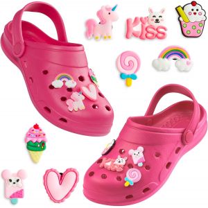 Utigh-Sabot De Jardin Fille, Chaussure Enfant Avec Charmes À Clipser - Neuf