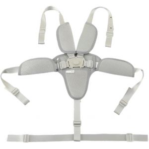 Harnais Chaise Haute, 5 Points Pour Harnais De S&eacute;curit&eacute; Bebe, Multifonctionnel R&eacute;glable, Universelle Pour Poussette, Attache Poussette Pour Enfant, Bebe Sangle (Gris) - Neuf