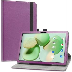 Pour Doogee T10,Pour Doogee T10s,Pu Cuir Etui Et Pliable Stand Folio Coque Couverture Pour Doogee T10 / Doogee T10s / Doogee T10 Pro Tablette 10,1 Pouces,Violet - Neuf
