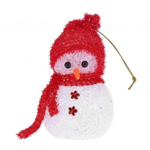 Bonhomme De Neige De Style De La Lumière Led De Lumière De Nuit Pour Les Enfants, Couleurs Changeantes, Fonctionne À Piles, Mignon De Vacances De Décoration - Neuf