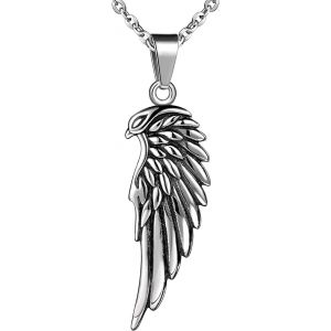 Kal-Pendentif En Acier Inoxydable Ailes D'aigle, Pour Homme - Neuf
