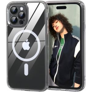 Magnétique Coque Iphone Xr Compatible Magsafe [Protection Caméra Intégrée] Housse Ultra Fine Anti-Choc - Dos Translucide Mat + Bordure Tpu Souple - Neuf