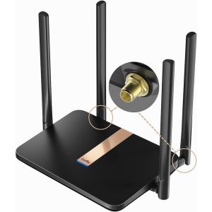 lbgwp60-Ac1200 Modem Routeur 4G Lte Débloqué Avec Emplacement Pour Carte Sim, Wi-Fi Maillé 1200 Mbps, Antennes Cellulaires Remplaçables, Interface Sma, Ddns, Vpn, Cloudflare, Lt500D - Neuf