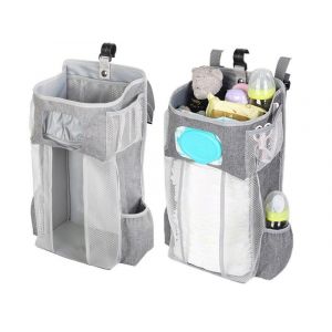 Sac De Rangement Pour Couches De Lit De B&eacute;b&eacute; - Organiseur Suspendu Pour Couches Et Articles Essentiels Pour B&eacute;b&eacute; - Neuf