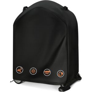 ASFASFq-Onlyfire Housse de Barbecue Exterieur pour Weber Q1000/Q2000 avec Support/Chariot/Pied, 81.28 x 43.2 x 88.9 cm, Cordon de Serrage Réglable et Poignée de Transport, Imperméable et Résistante a - Neuf