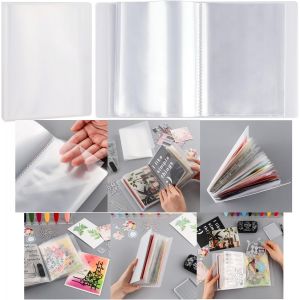 Lot De 40 Pages A6 Transparentes Pour Tampons, Rangement De Photos, Album &Agrave; Cacheter, Classeur, Sac De Rangement, Pour Bricolage, Scrapbooking, Artisanat, Sacs De Collection - Neuf