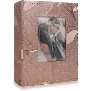 Yemaesre-Album Photo De 15,2 X 10,2 Cm À 100 Pochettes Avec Couverture En Cuir De Qualité Supérieure - Album Photo De Mariage Pour Bébé, Famille, Voyage - Neuf