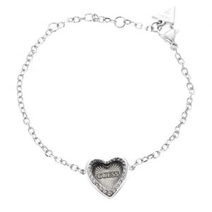 Guess Bracelet Argenté Pour Femme - Mon Amour Heart Bracelet S Rhodium 286855 - Neuf