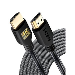 C&acirc;ble Hdmi 4K De 9 M | Haute Vitesse, En Nylon Tress&eacute; Et Connecteurs Plaqu&eacute;s Or, 4K @ 60Hz, Ultra Hd, 2K, 1080P, Compatibilit&eacute; Arc & Cl3 | Pour Ordinateur Portable Et Bien Plus Encore - Neuf