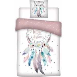 Parure De Couette - Homerokk - 140 X 200 Cm - Housse 100% Coton - Drap Housse 90 X 190 Cm - Blanc - Neuf