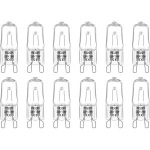 SJZG-12 Pi&egrave;ces G9 28W Ampoules Halog&egrave;nes, Capsule Transparente G9 28W Halog&egrave;nes Dimmable 370Lm Blanc Chaud 2800K, G9 Halog&egrave;nes Pour L'&Eacute;clairage De La Cuisine, Les Lustres, Les &Eacute;clairages D'Armoires - Neuf