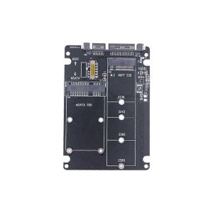 SSD M.2 vers Sata3 Ngff Msata vers carte adaptateur s&eacute;rie &agrave; double usage 2-en-1 avec commutateur - Neuf