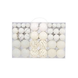 Boules de no&euml;l de 3-6 cm, 100 pcs blanc d&eacute;corations d'arbre de No&euml;l - Neuf