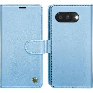 LORANKA-&Eacute;tui portefeuille &agrave; rabat en cuir avec [4 emplacements pour cartes] [b&eacute;quille] [blocage RFID] housse de protection magn&eacute;tique antichoc pour Pixel 9A &iquest; Bleu ciel - Neuf