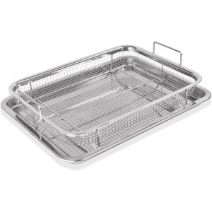 Ulteronixshop-Panier L&eacute;gumes Acier Inoxydable Avec Poign&eacute;e Panier Grill, Panier Cuisson Et Plateau Cuisson, Utilis&eacute; Pour Cuire Des Biscuits Et Des G&acirc;teaux, Griller Et Refroidir, Charger Des Fruits Et - Neuf