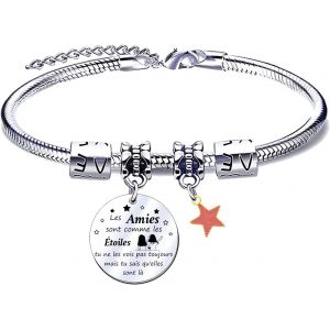 Eryi-Cadeau Noel Amie Bracelets Pour Amitié Cadeau Meilleure Amie Cadeau Amie Anniversaire Bracelet Amie Bracelet Pour Amie Meilleure Amie Cadeau Cadeau Femme Amie Bracelet Femme - Neuf