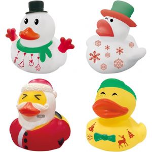 KALANKA-4 pièces canard en plastique jouet de bain pour bebe canard de bain Jouet de Bain pour bébé et Enfant Jouet de Bain Canard pour Tout-Petit Noël - Neuf