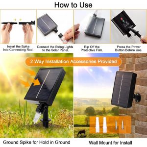 Led Tube Lumineux Solaire, 22m 200 Led &Eacute;tanche Guirlande Lumineuse Tube, Avec 8 Modes D'&eacute;clairage, Solaire Ruban Lumineux Pour Jardin No&euml;l Mariage F&ecirc;te Ext&eacute;rieur Int&eacute;rieure D&eacute;coration - Neuf