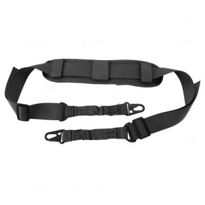 Sangle Elastique Reglable A 2 Points Pour Fusil De Chasse Militaire (Noir) - Neuf