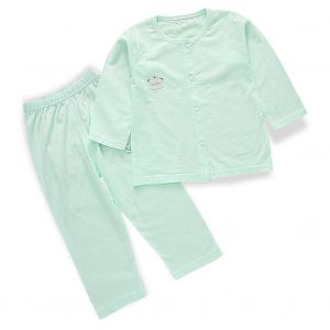 Ensemble D'ete Pour Bebe, Chemise Et Pantalon A Manches Longues, En Coton, Pour Enfants (Bleu, 90) - Neuf
