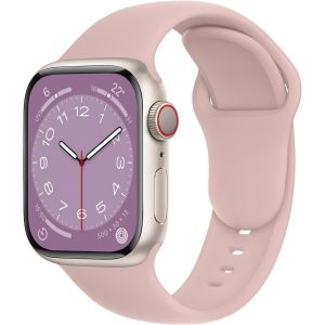 Sbc1 Bracelet Sport Pour Apple Watch Band Ultra 2 49mm,Series 10 46mm,9 8 7 45mm 41mm,Se 6 5 4 44mm 40mm,3 2 1 42mm 38mm Femme Homme Silicone,Rose Millénaire.[U2366] - Neuf