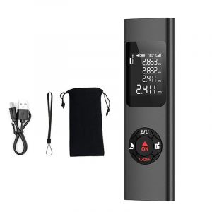 Télémètre laser portable 50/80 mètres pour mesurer la distance, la surface, le volume, outil LDM - Neuf