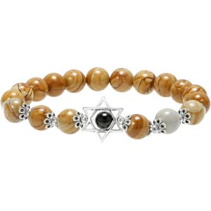 Kal-8mm Naturel Chakra Pierre Bracelet Extensible, Perles Rondes Charme M&eacute;ditation Pour Femmes Hommes - Neuf