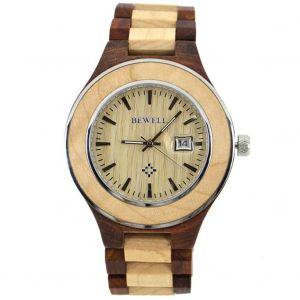 Mode Étanche Lover Montre Cadran Rond Analogique Loisir Affichage Quartz Montre-Bracelet Pour Bewell - Neuf
