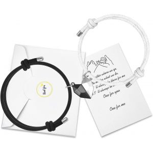 Kal-Meilleurs Amis Bracelets Magn&eacute;tiques Pour 2 Relations Yin Yang Assorties Attraction Pour Amiti&eacute; Petit Ami Petite Amie - Neuf