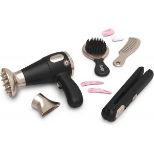 - My Beauty Hair Set - Set De Coiffure Enfant - Lisseur Et S&egrave;che-Cheveux Factices - Fonctions Electroniques - A Partir De 3 Ans - Neuf