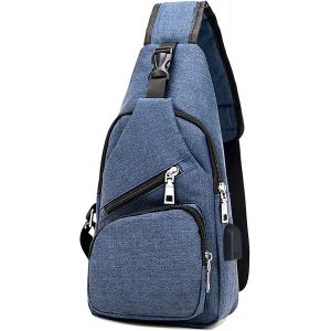 TRAHOO-Sacoche Homme Bandouliere, Sac &agrave; Poitrine, Sac &agrave; Dos de Voyage pour Homme & Femme - Neuf