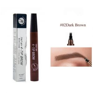 Eyebloggtattoo Pays L-Crayon De Tatouage Liquide Imperm&eacute;able,Stylo Cosm&eacute;tique,Longue Dur&eacute;e,Naturel,Marron Fonc&eacute;,4 Pointes De Fourchette,5 Couleurs.000202. - Neuf