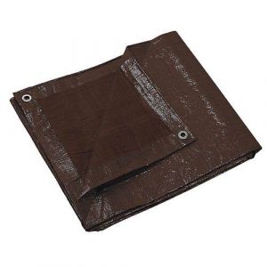 B&acirc;che 120gr/m&sup2; 2x3m marron - Neuf