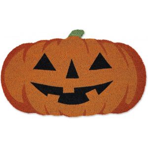 Tapis de bain &agrave; motif citrouille d'Halloween (50 x 80 cm), antid&eacute;rapant, tapis de douche, tapis d'entr&eacute;e, tapis de sol - Neuf